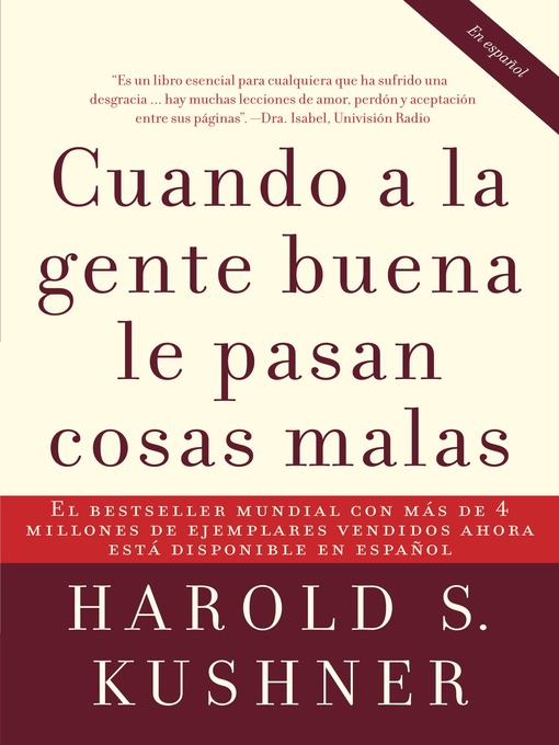 Title details for Cuando a la gente buena le pasan cosas malas by Harold S. Kushner - Wait list